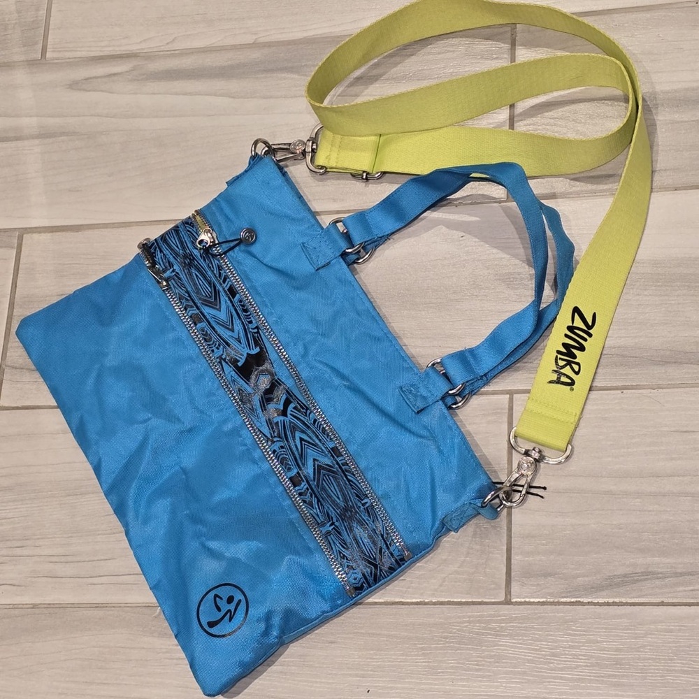 Zumba Fitness Blue and Yellow Women's Bag